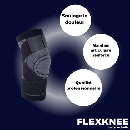 Genouillère de maintien compressive avec stabilisation renforcée